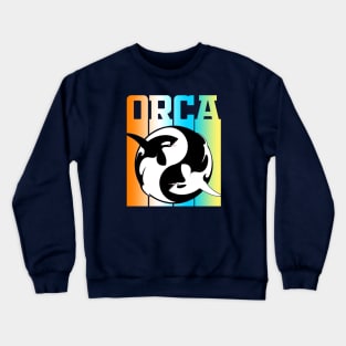 Funny Vintage Retro Orca Gift Crewneck Sweatshirt